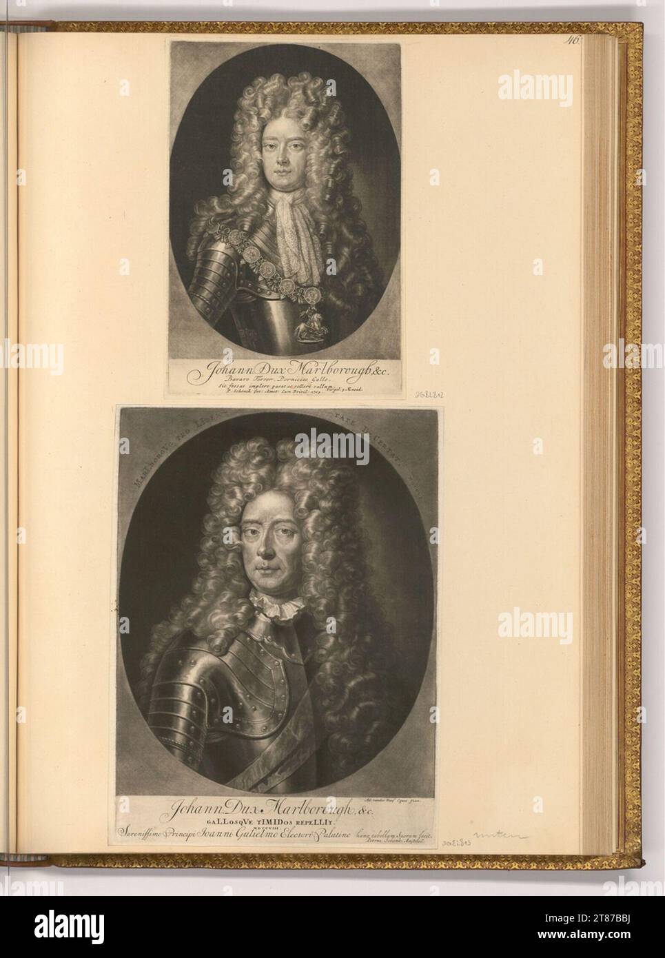 Pieter Schenk (incisore) ritratti John Churchill, duca di Marlborough. Sci 1705; 1708 Foto Stock