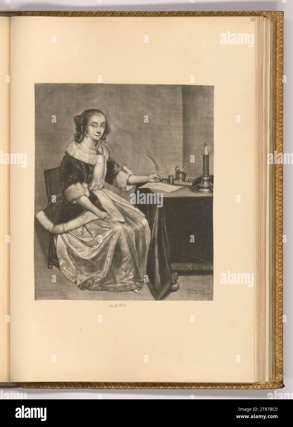 Pieter Schenk (incisore) Ritratto Anna Maria von Schürmann (van Schuman). Sci 1684 , 1684 Foto Stock