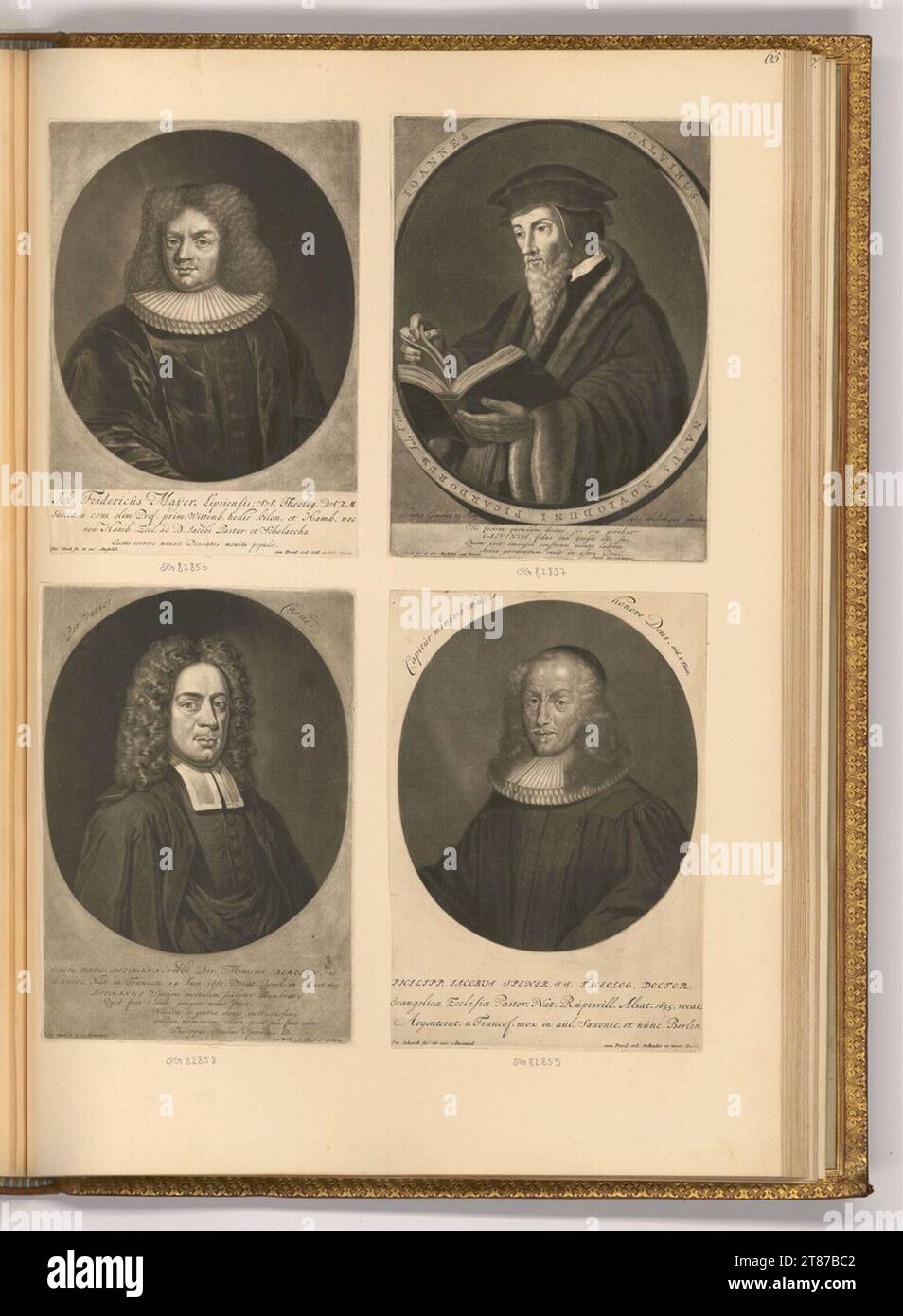 Pieter Schenk (incisore) ritratti maschili; studiosi della Chiesa. Sci 1680-1711 , 1680/1711 Foto Stock
