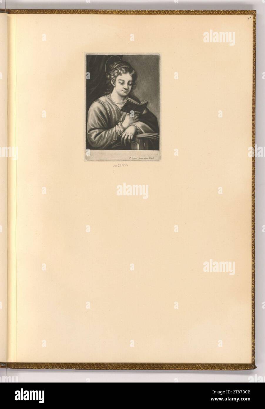 Pieter Schenk (Verleger in) St Katharina legge un libro. Sci 1676-1711 , 1676/1711 Foto Stock