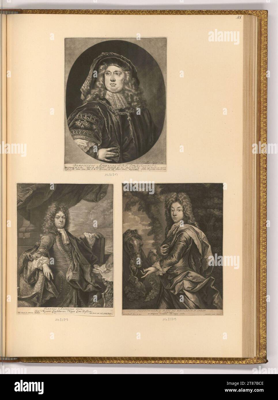 Pieter Schenk (incisore) ritratti maschili, regnanti. Sci 1680-1711 , 1680/1711 Foto Stock