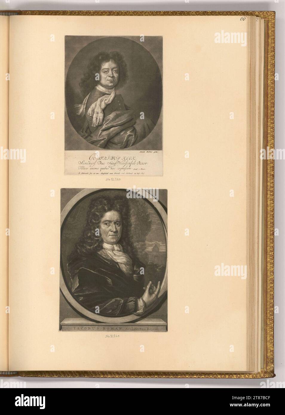 Pieter Schenk (incisore) ritratti d'artista. Sci 1680-1711 , 1680/1711 Foto Stock