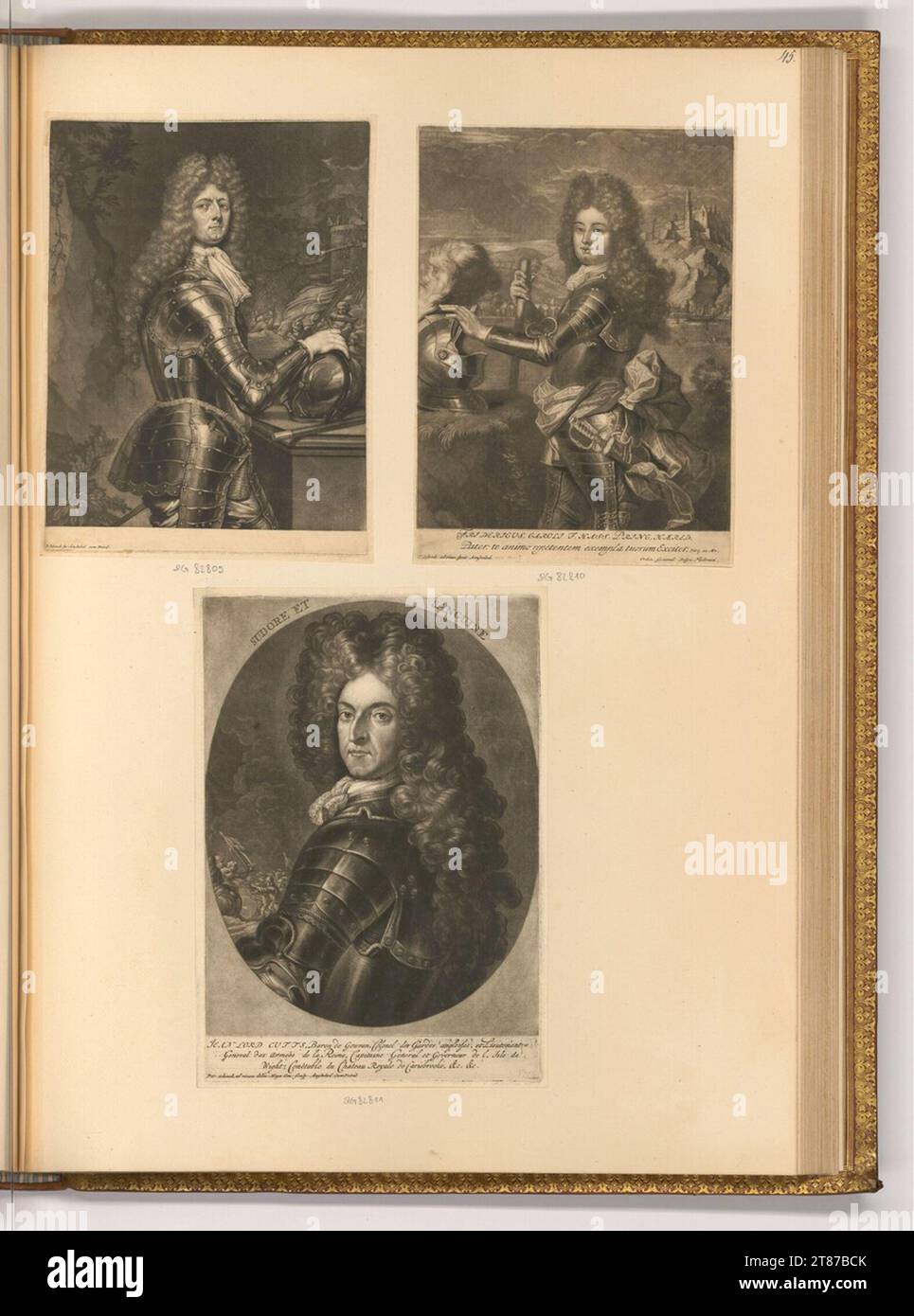 Pieter Schenk (incisore) ritratti di uomini di campo, governanti. Sci 1680-1711 , 1680/1711 Foto Stock