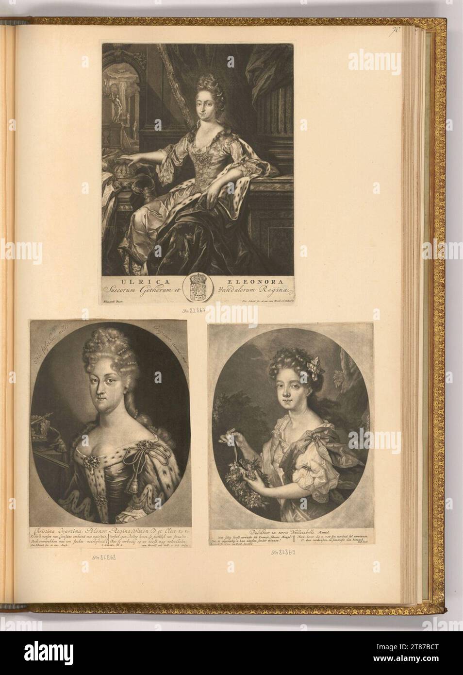 Pieter Schenk (incisore) ritratti femminili, ritratti dei governanti. Sci 1680-1711 , 1680/1711 Foto Stock