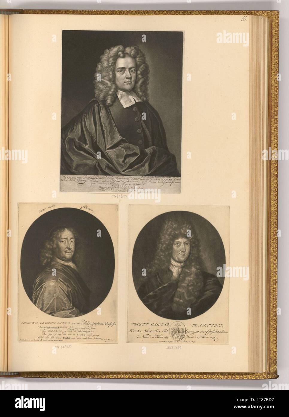 Pieter Schenk (incisore) ritratti scolastici, ritratti maschili. Sci 1680-1711 , 1680/1711 Foto Stock