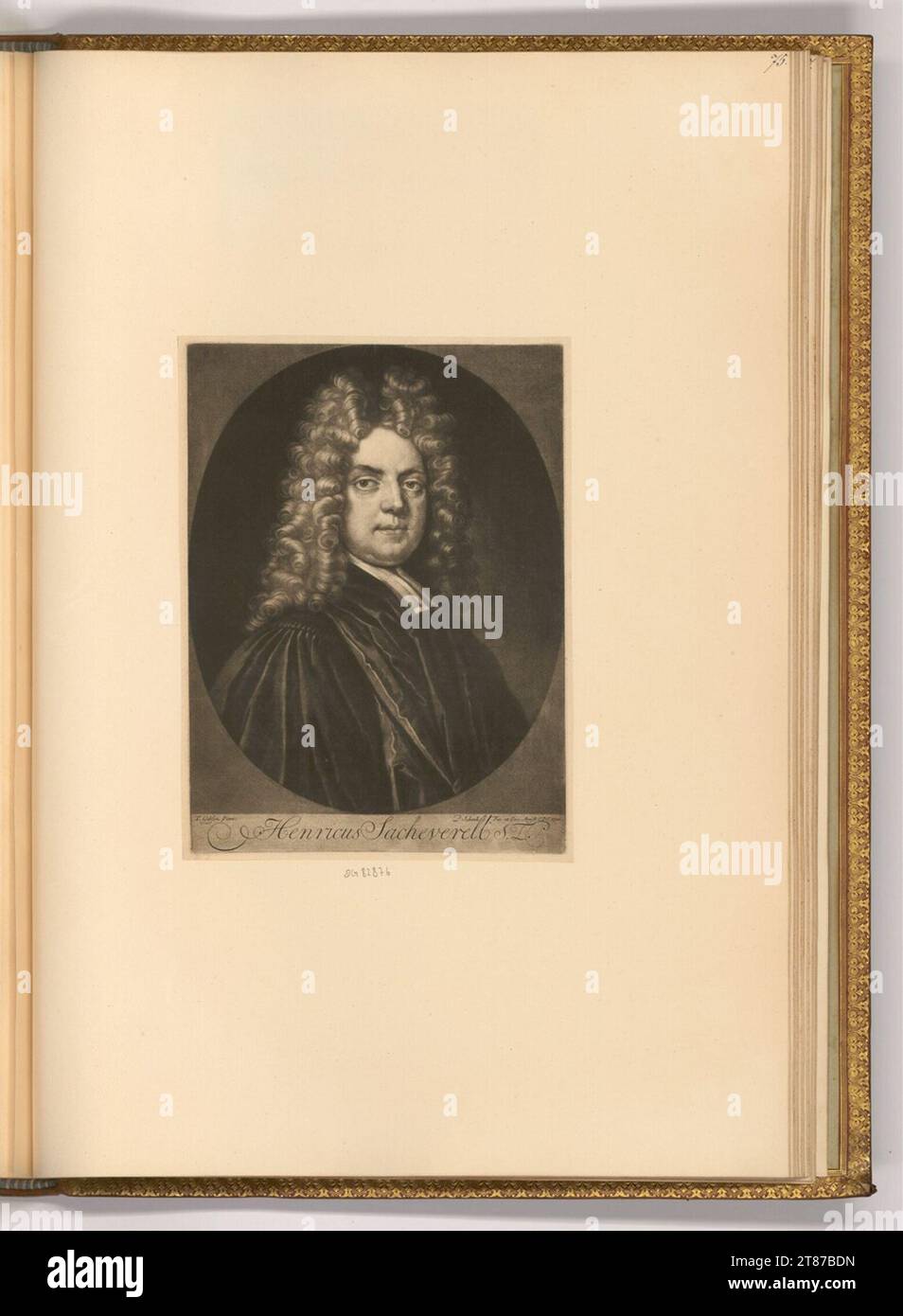 Pieter Schenk (incisore) Ritratto Henry Thing. Sci 1720 , 1720 Foto Stock