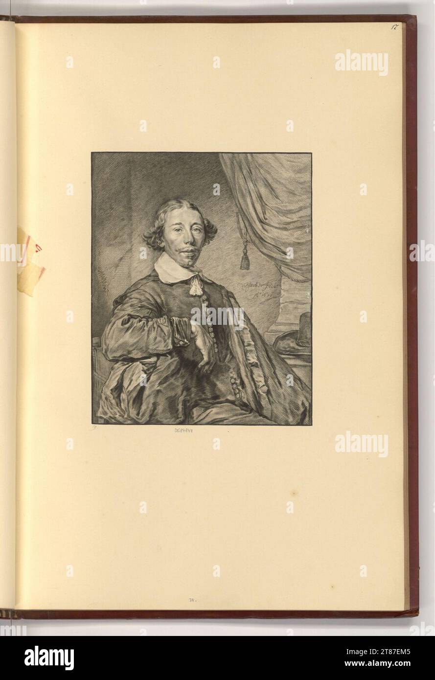 Johannes Körnlein (incisore) Ritratto di uomo. Puntuale 1771 , 1771 Foto Stock
