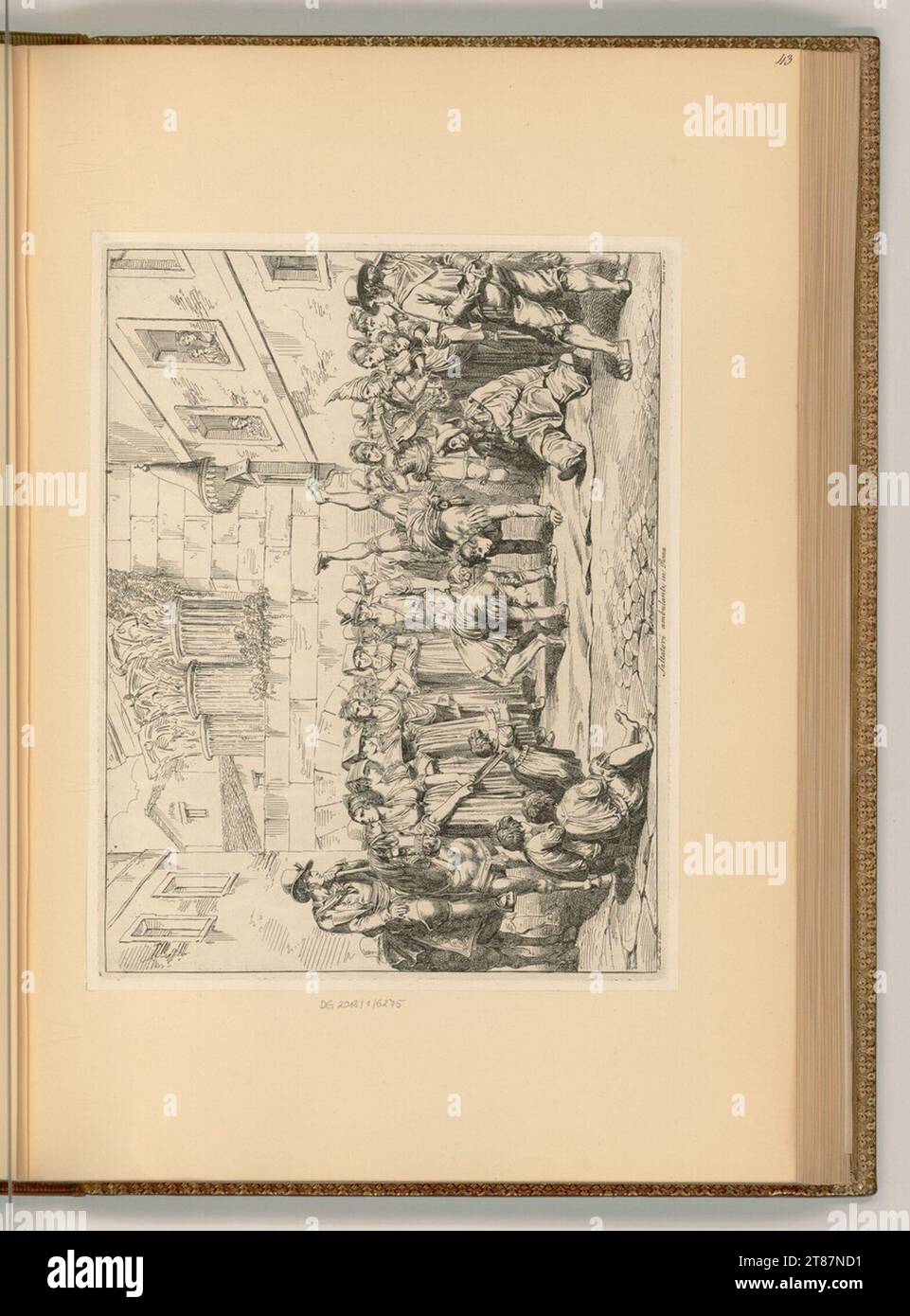 Bartolomeo Pinelli (Ausführende r Künstler in) costumi e costumi italiani in un ambiente caratteristico. incisione 1821 , 1821 Foto Stock