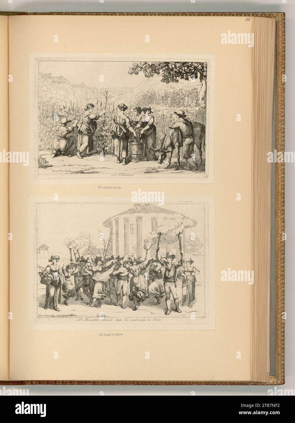 Bartolomeo Pinelli (Ausführende r Künstler in) costumi e costumi italiani in un ambiente caratteristico. incisione 1809 , 1809 Foto Stock