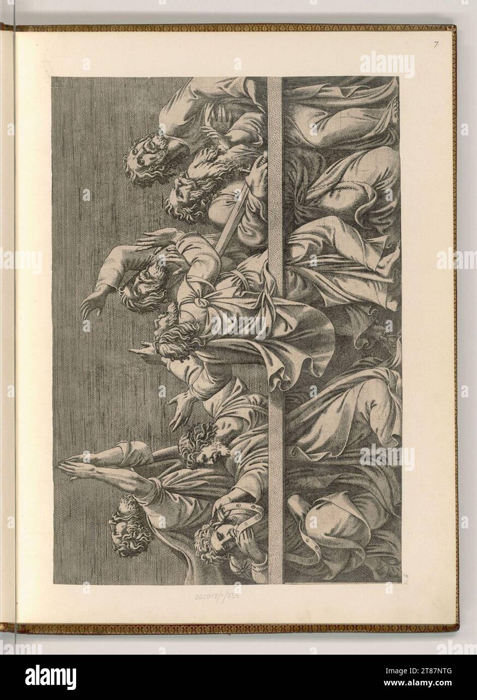 Léon Davent (incisore) sette apostoli. incisione 1546 , 1546 Foto Stock