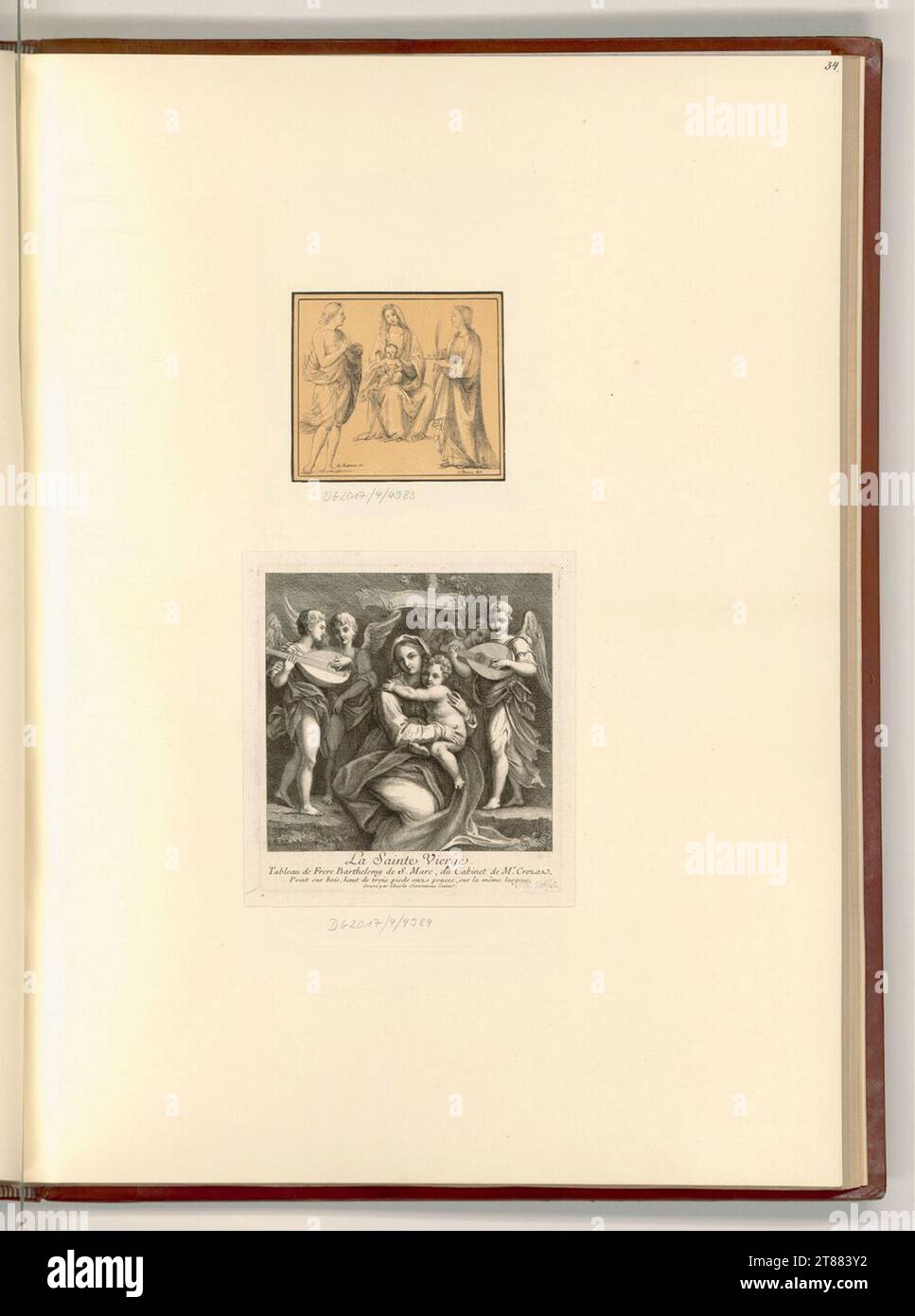 Johann Nepomuk Strixner (litografia in) Maria con bambino. Litografia, incisione rame, incisione incisione 1750-1855 , 1750/1855 Foto Stock