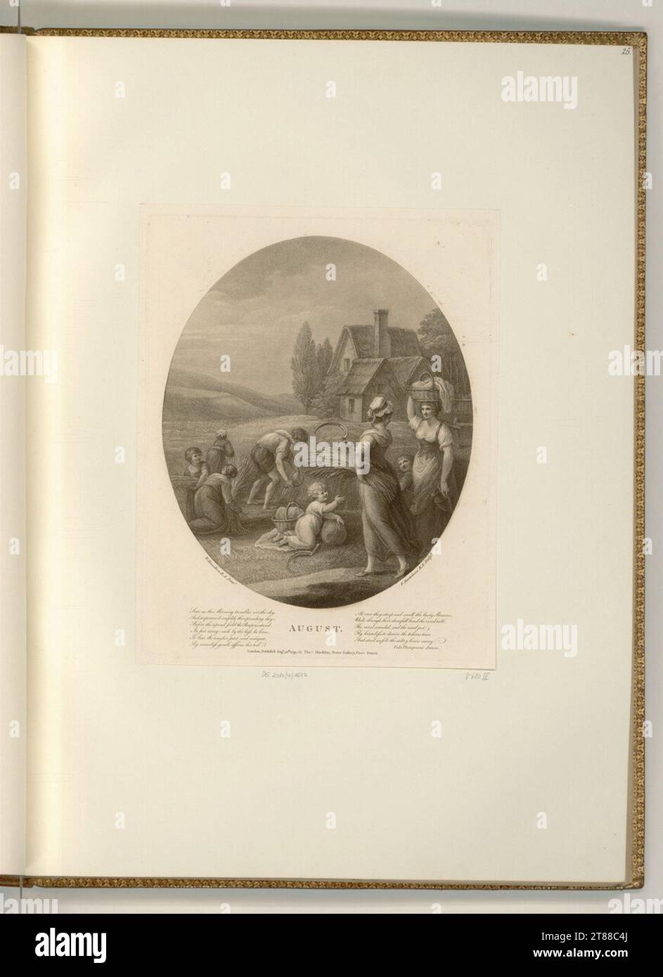 Francesco Bartolozzi (incisore) agosto. Modalità Dotier, incisione 1793 , 1793 Foto Stock