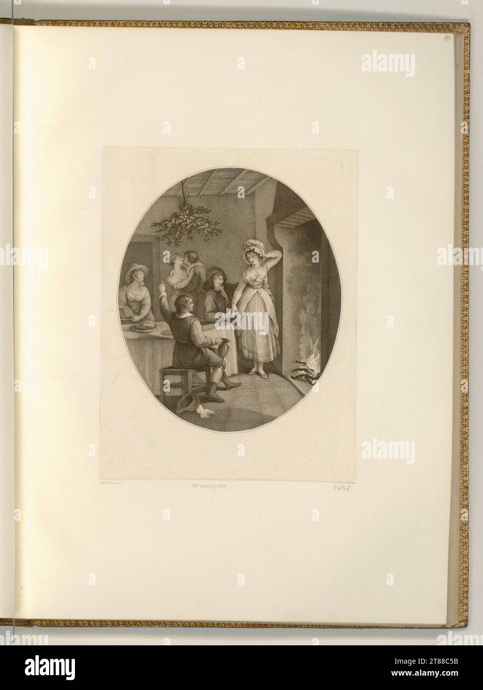 Francesco Bartolozzi (incisore) dicembre. Puntuale 1790 , 1790 Foto Stock