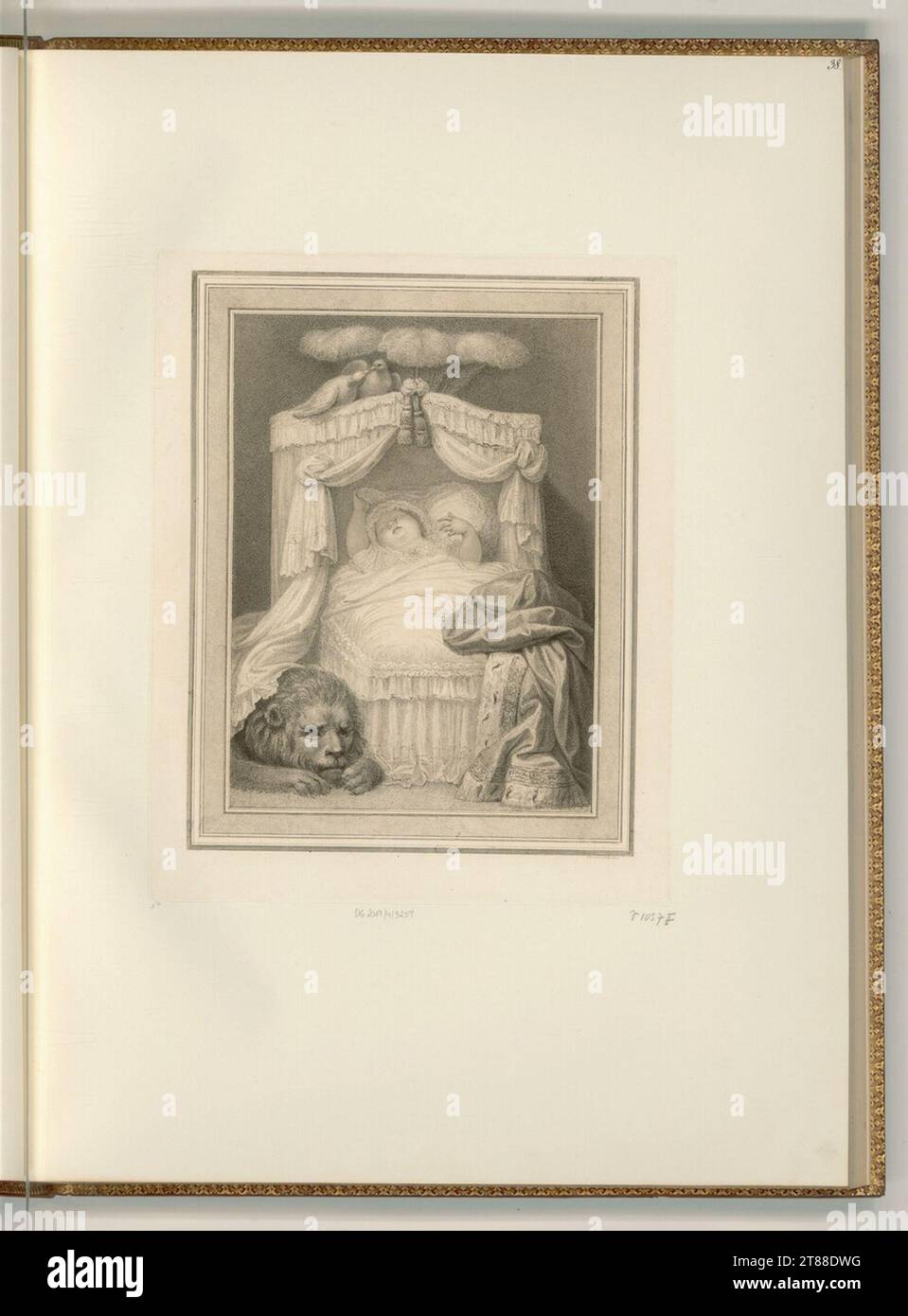 Francesco Bartolozzi (incisore) Principessa Charlotte Augusta. Modalità Dotier, incisione 1797 , 1797 Foto Stock