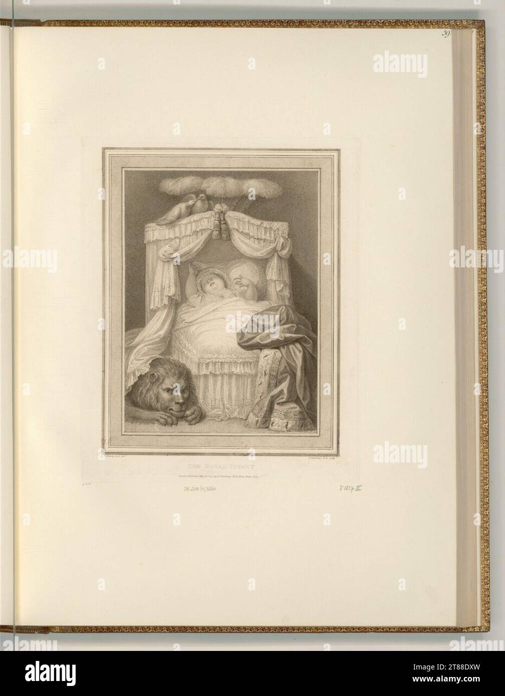 Francesco Bartolozzi (incisore) Principessa Charlotte Augusta. Modalità Dotier, incisione 1797 , 1797 Foto Stock