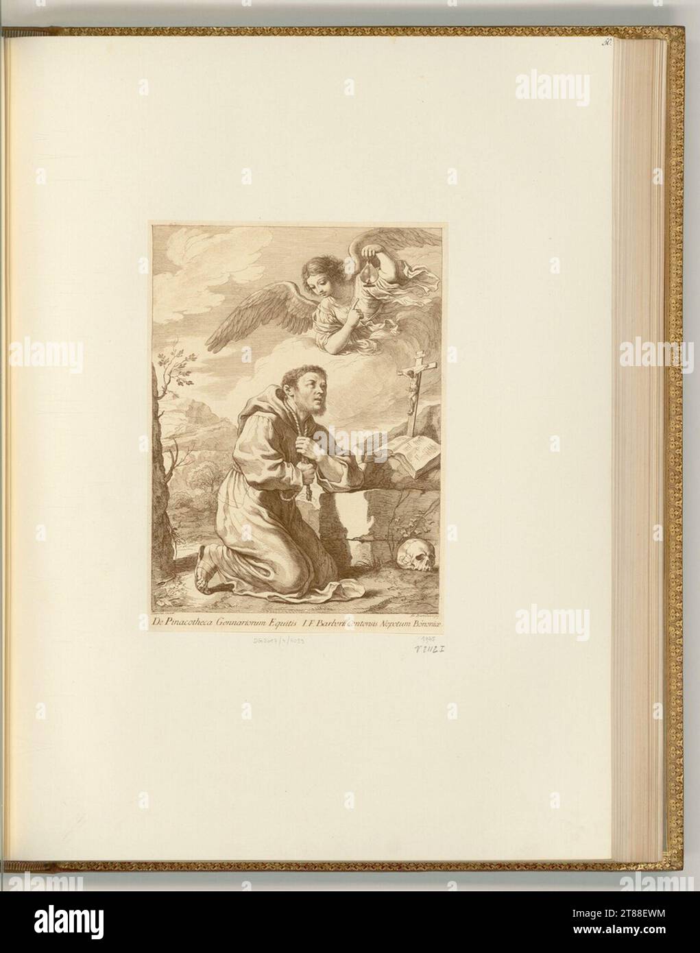 Francesco Bartolozzi (incisore) Francesco d'Assisi. incisione 1764-1800 , 1764/1800 Foto Stock