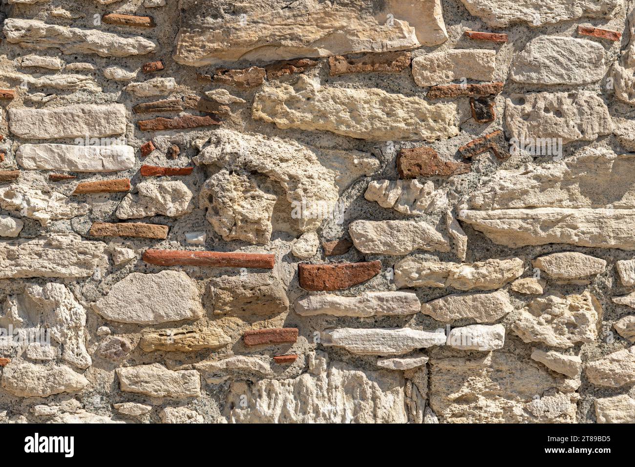 Mura nell'antica città di Kourion (Cipro) Foto Stock
