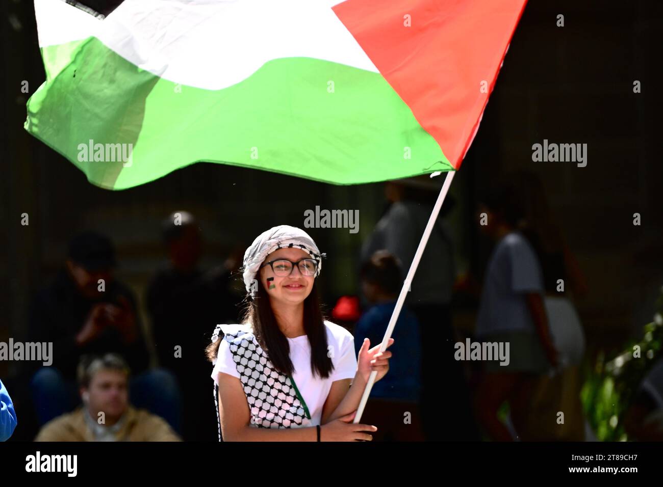 Cappello da pescatore ricamato con bandiera della Palestina / Bandiera palestinese - Italia