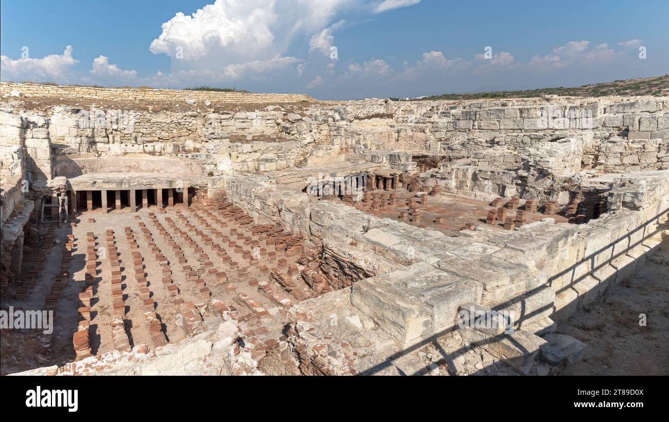 Bagni dell'antica città di Kourion (Episkopi, Cipro) Foto Stock