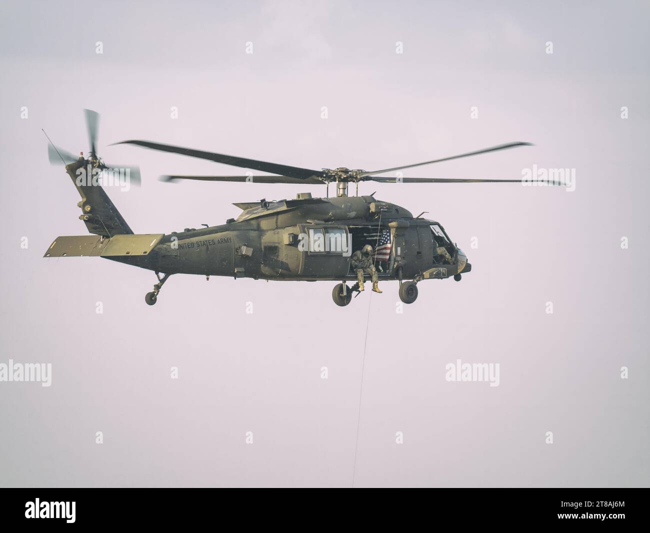 Elicottero militare degli Stati Uniti. Combatti l'aviazione militare statunitense Foto Stock