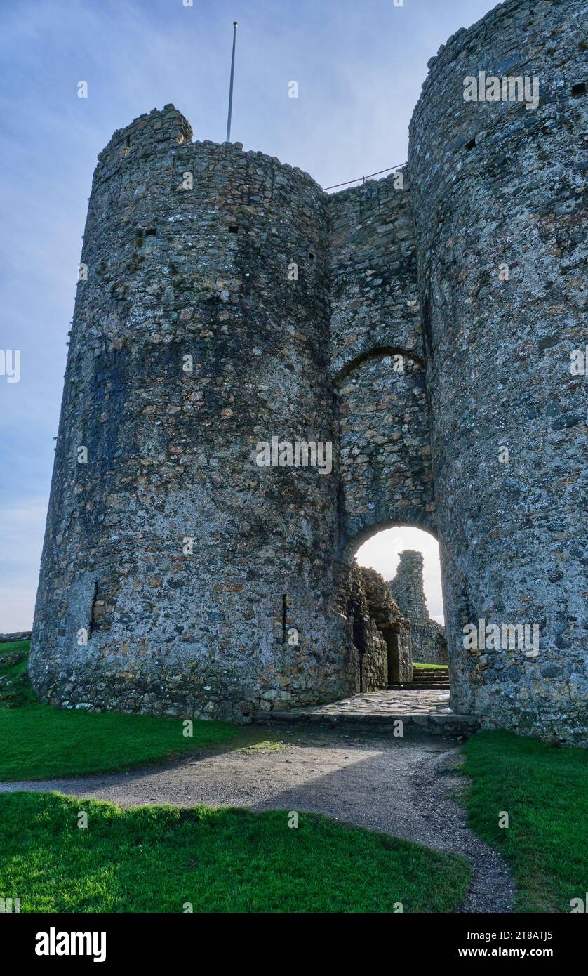 Criccieth Castle, Criccieth, Gwynedd, Galles Foto Stock