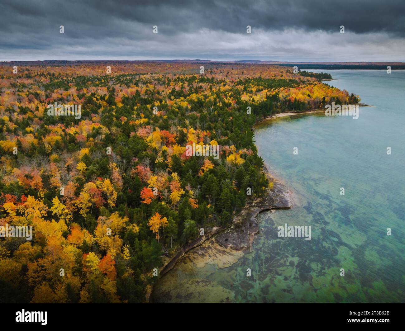 Rive del lago Superior vicino a Munising, Michigan Foto Stock