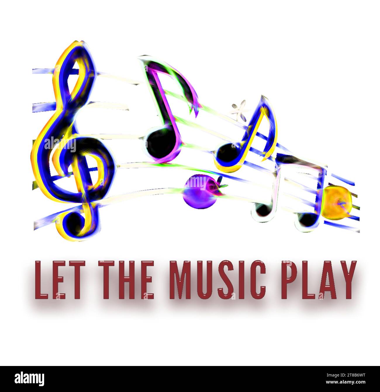 Design grafico della musica Foto Stock