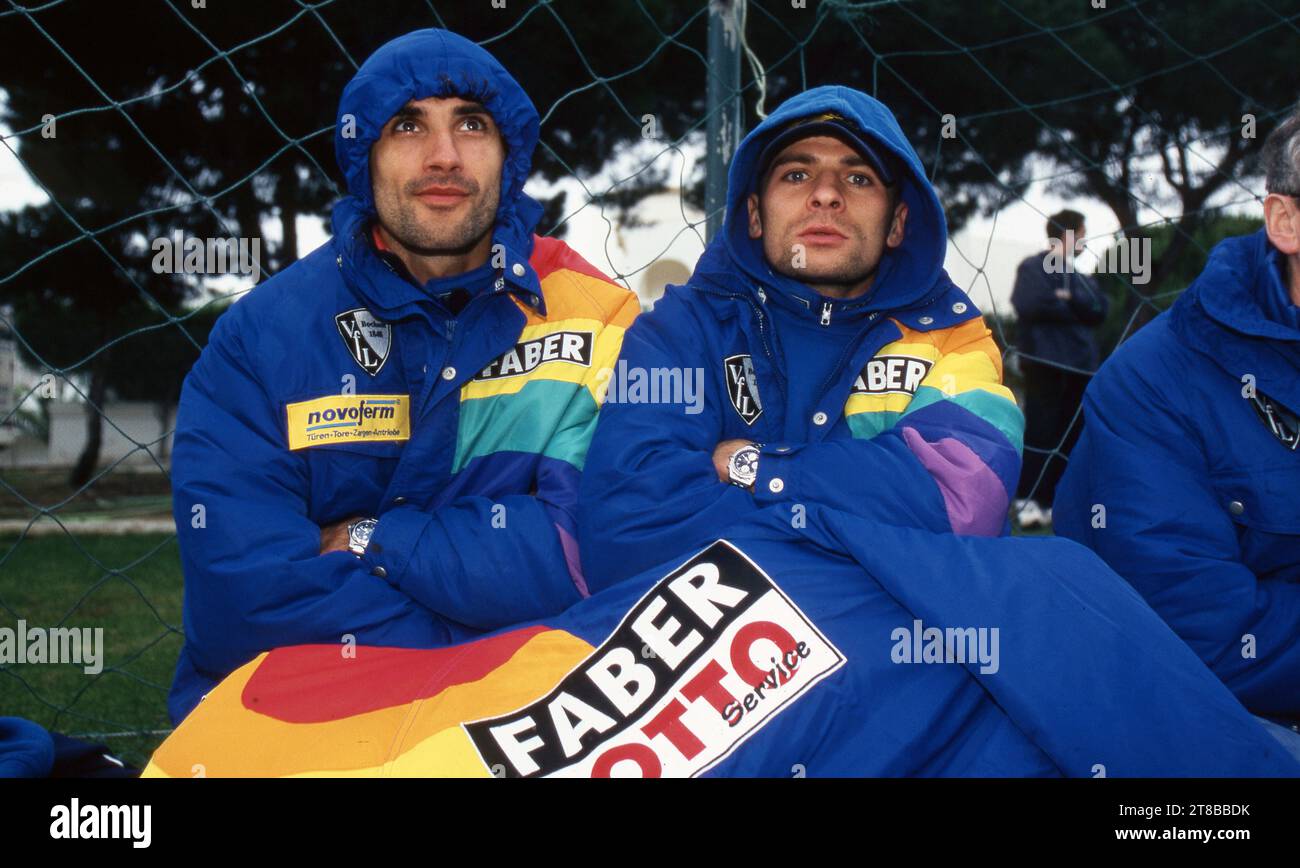 Bochum, Deutschland. 27 settembre 2023. Firo: Gennaio 1998 calcio: Calcio: Foto d'archivio, foto d'archivio, foto d'archivio, 1st Bundesliga 1997/1998, 97/98, uomini, uomini, training camp, winter training camp, test match, partita amichevole Peter Peschel, giusto credito: dpa/Alamy Live News Foto Stock