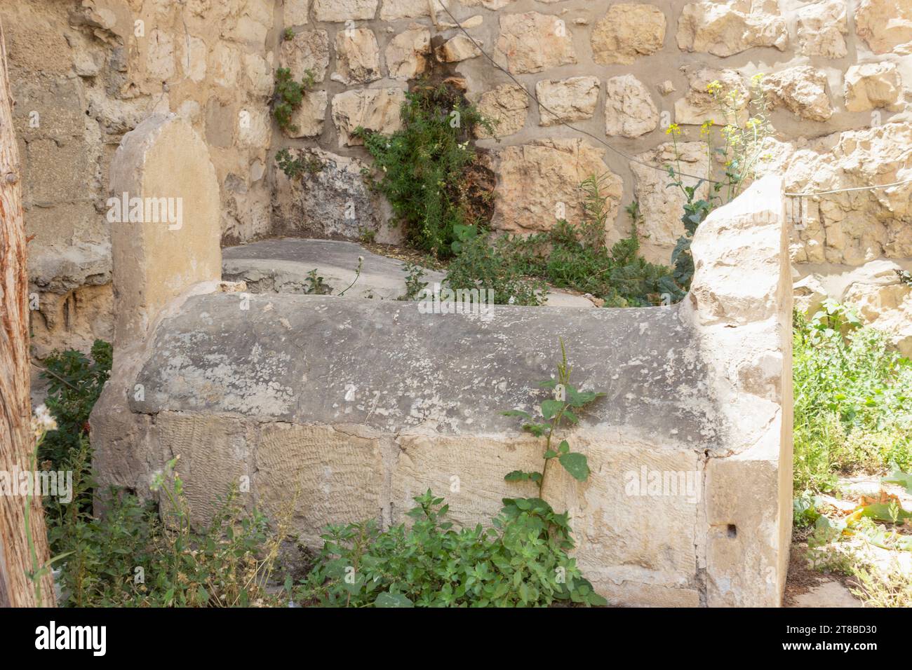 Gerusalemme, Israele. Una delle due tombe che si ritiene fosse quella degli architetti delle mura della città Vecchia. Secondo la leggenda, Solimano il magnifico non aveva Foto Stock