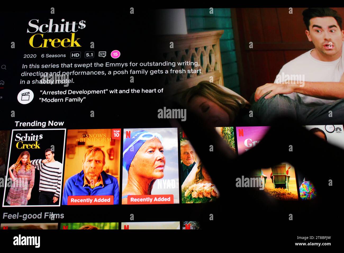 Schitts Creek su Netflix Foto Stock