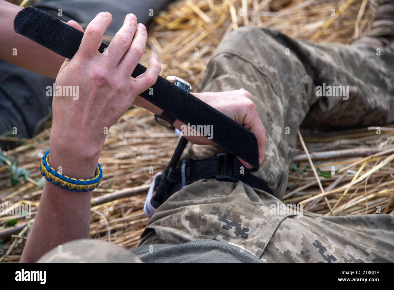 Soldati a Donetsk, Ucraina, 2023 Foto Stock