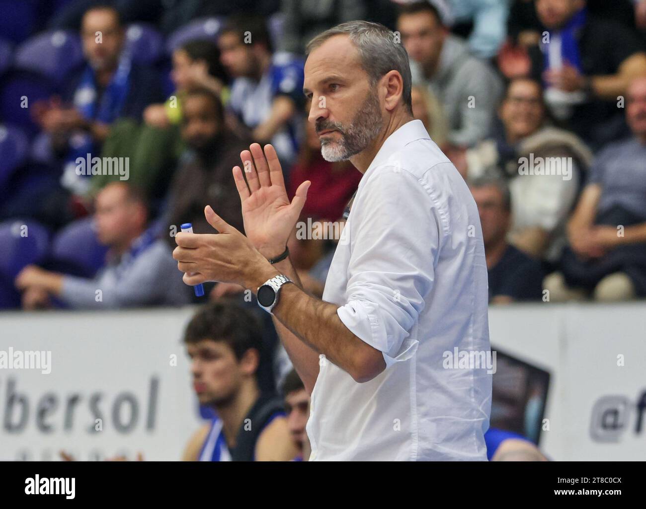 Porto, 17/11/2023 - il Futebol Clube do Porto ha ospitato questa sera l'Imortal Basket Club, all'Pavilhão do Dragão Arena, in una partita che conta per il 7° turno - Liga Portuguesa Basquetebol - 2023/2024. (José Carmo / immagini globali) Foto Stock