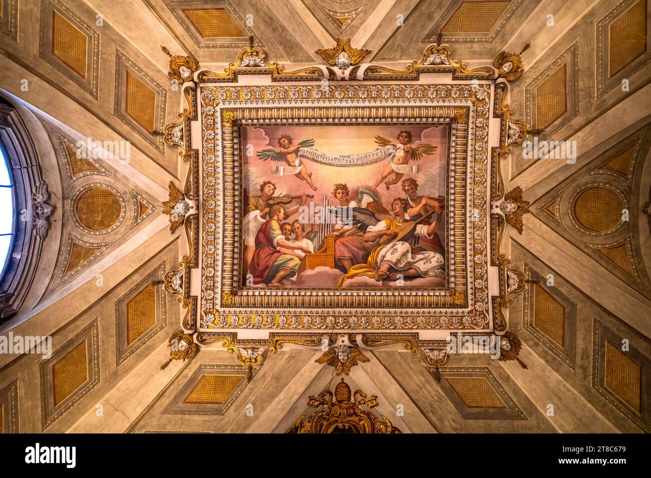 Basilica Papale di Santa Maria maggiore Roma Italia immagini interne Foto Stock