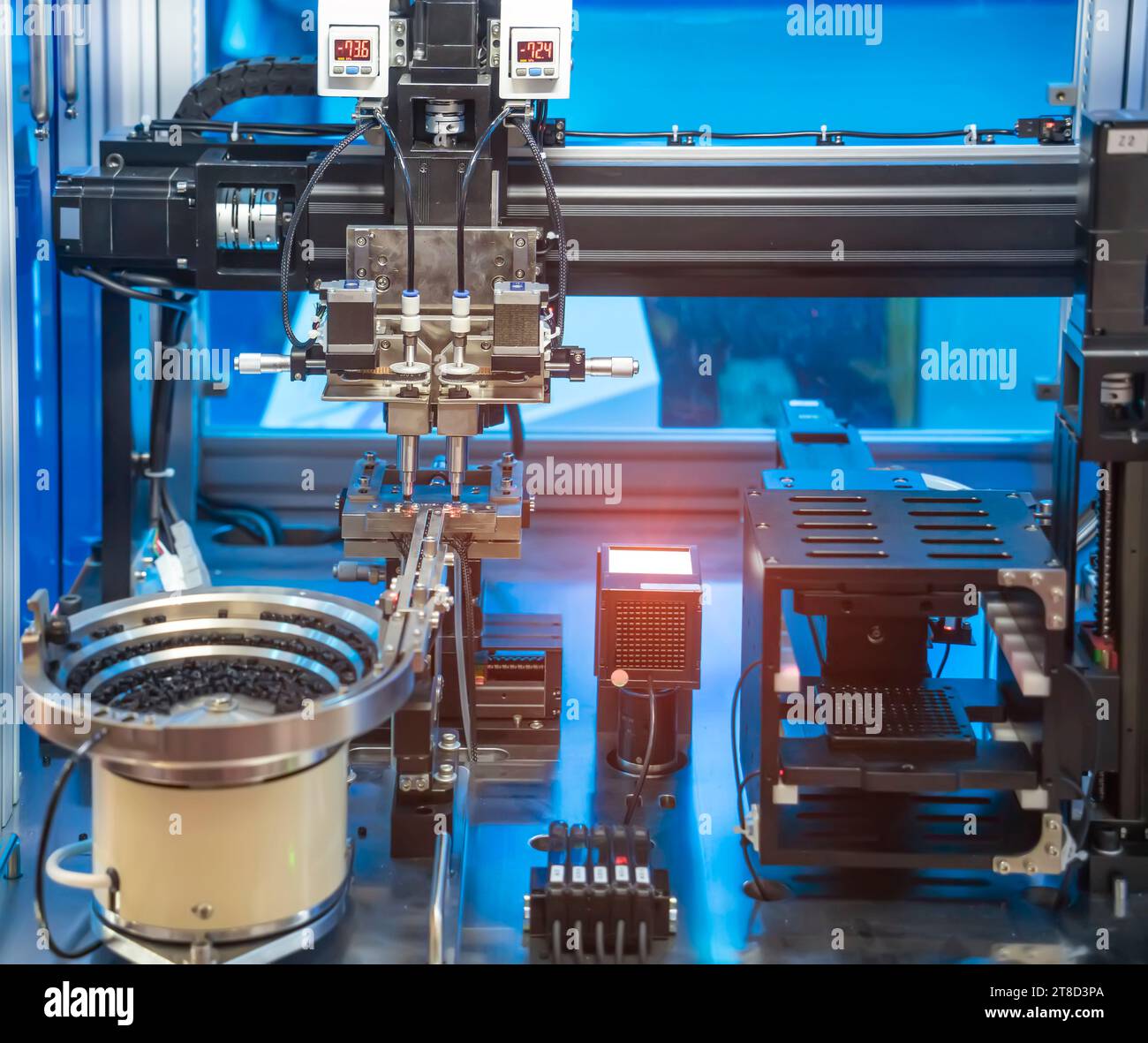 Intelligenza artificiale macchina alla fabbricazione industriale factory Foto Stock