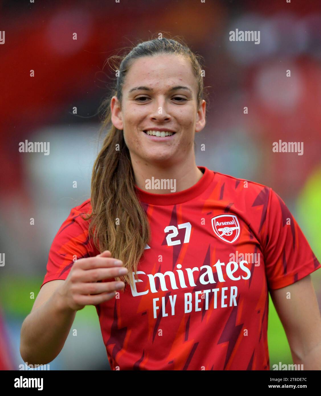 Crawley UK 19 novembre 2023 - Laia Codina dell'Arsenal durante la partita di calcio femminile Barclays Super League tra Brighton e Hove Albion e Arsenal al Broadfield Stadium di Crawley : Credit Simon Dack /TPI/ Alamy Live News Foto Stock