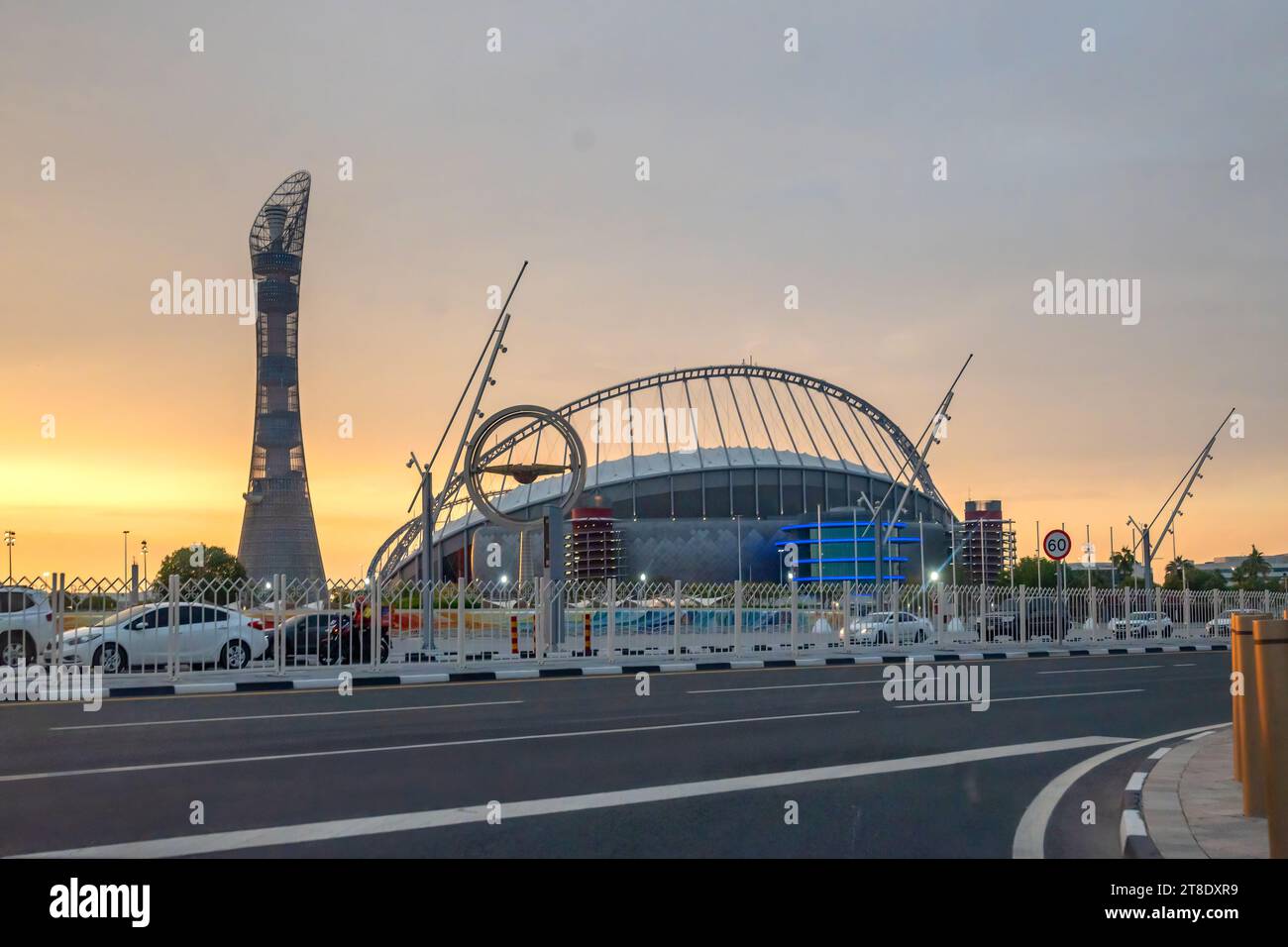 Doha, Qatar - 16 novembre 2023: Khalifa International Stadium Aspire zone Doha Foto Stock