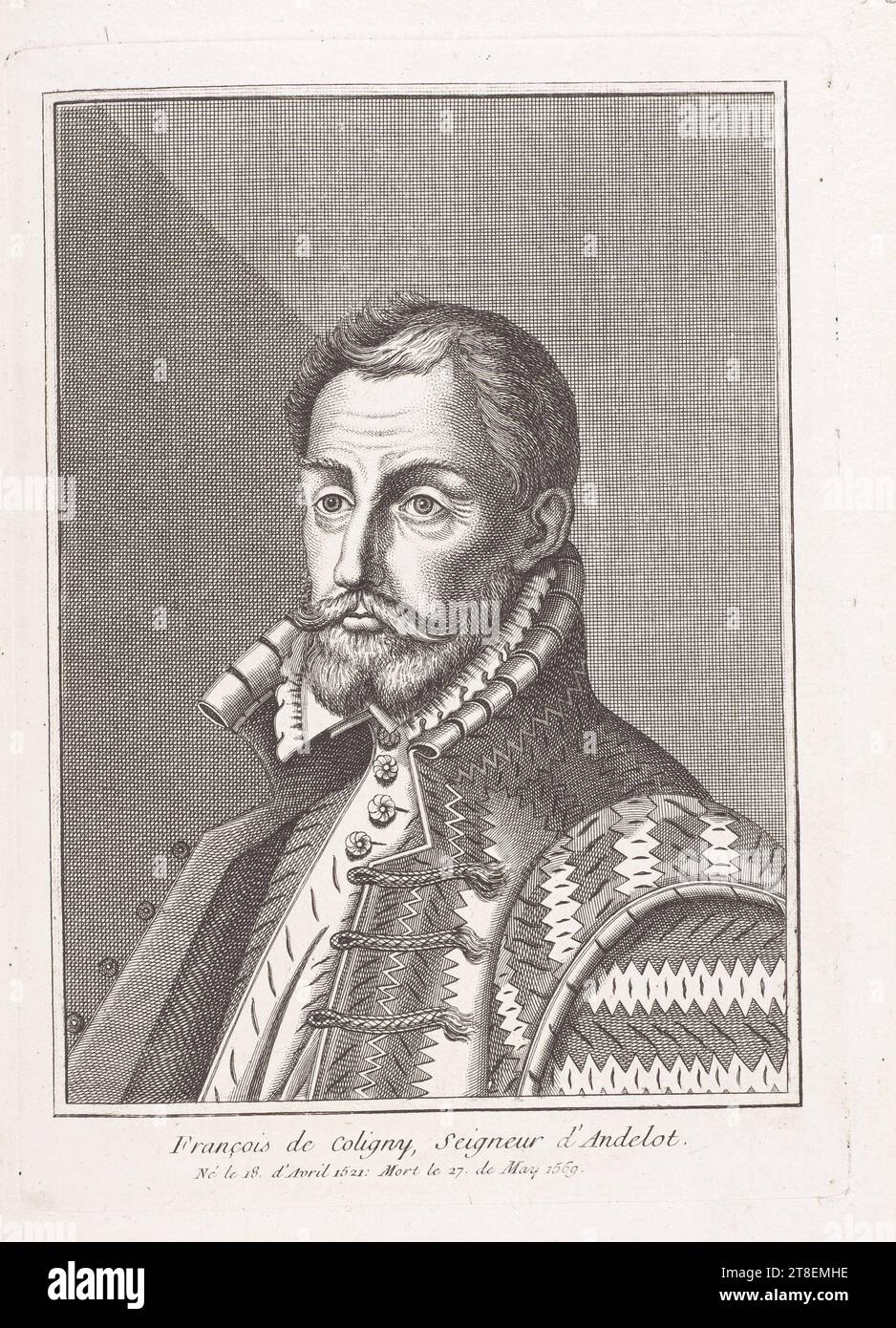 Francois de Coligny, signore di Andelot. Nato il 18 aprile 1521: Morto il 27 maggio 1569 Foto Stock Francois de Coligny, signore di Andelot. Nato il 18 aprile 1521: Morto il 27 maggio 1569 Foto Stock