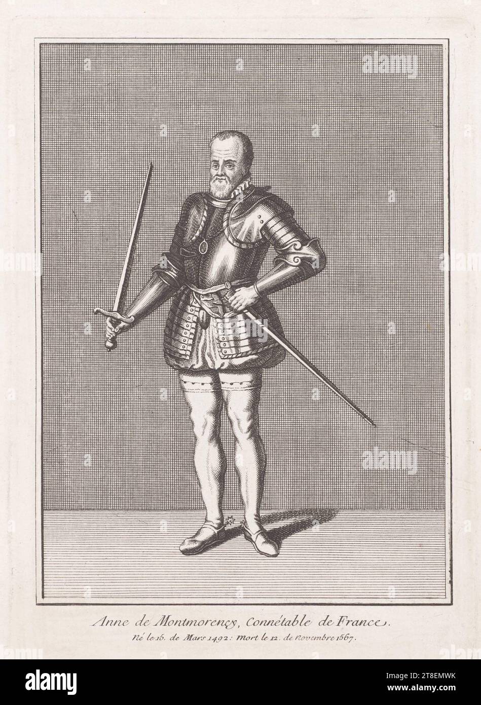 Anne de Montmorency, Conestabile di Francia. Nato il 15. Del marzo 1492: Morto il 12. Del novembre 1567 Foto Stock