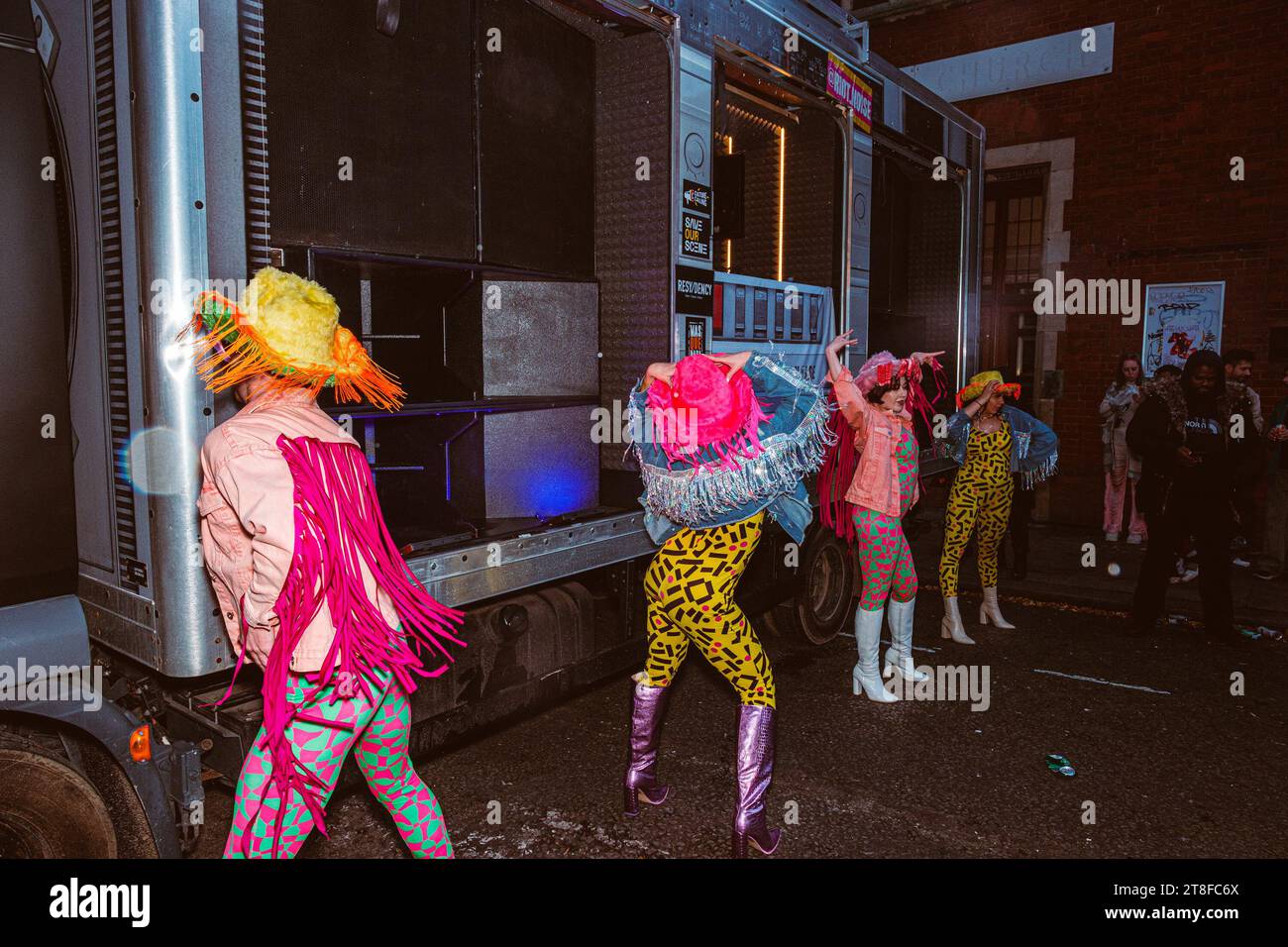 Save Our Scene gestisce un rave di cinque città in tutto il Regno Unito per promuovere la campagna Culture Calling, poiché ora 1/3 sedi chiudono dopo la pandemia a causa delle tasse Foto Stock