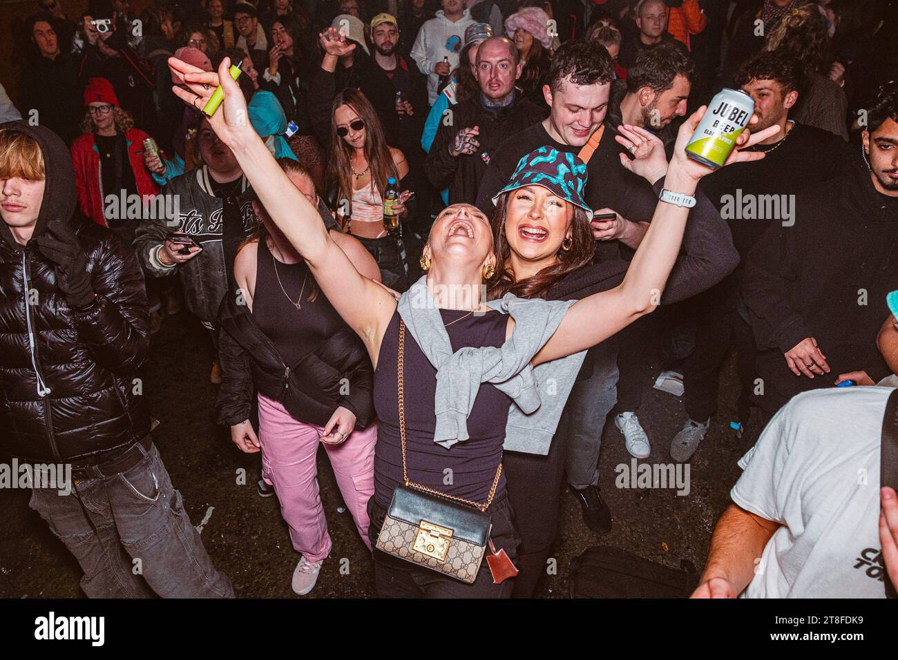 Save Our Scene gestisce un rave di cinque città in tutto il Regno Unito per promuovere la campagna Culture Calling, poiché ora 1/3 sedi chiudono dopo la pandemia a causa delle tasse Foto Stock