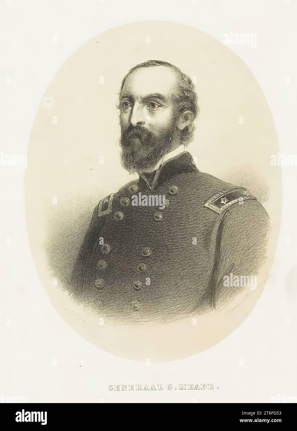 C.C.A. ultimo. Stone dr. v. P. Blommers a 's Hage. GENERALE G. MEADE Foto Stock