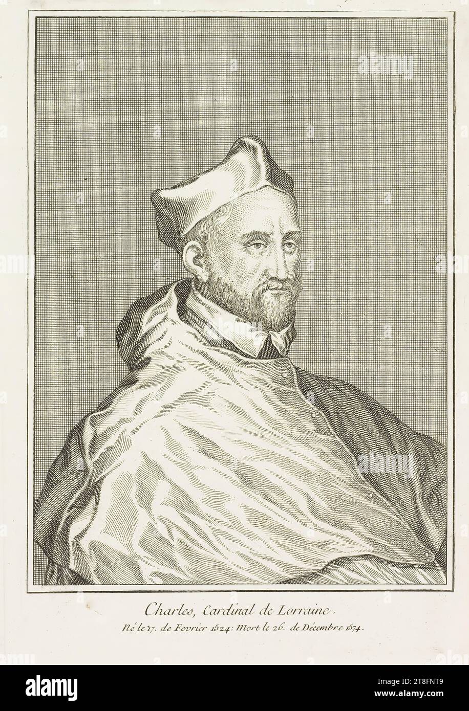 Carlo, Cardinale di Lorena, nato il 17 febbraio 1524: Morto il 26 dicembre 1574 Foto Stock