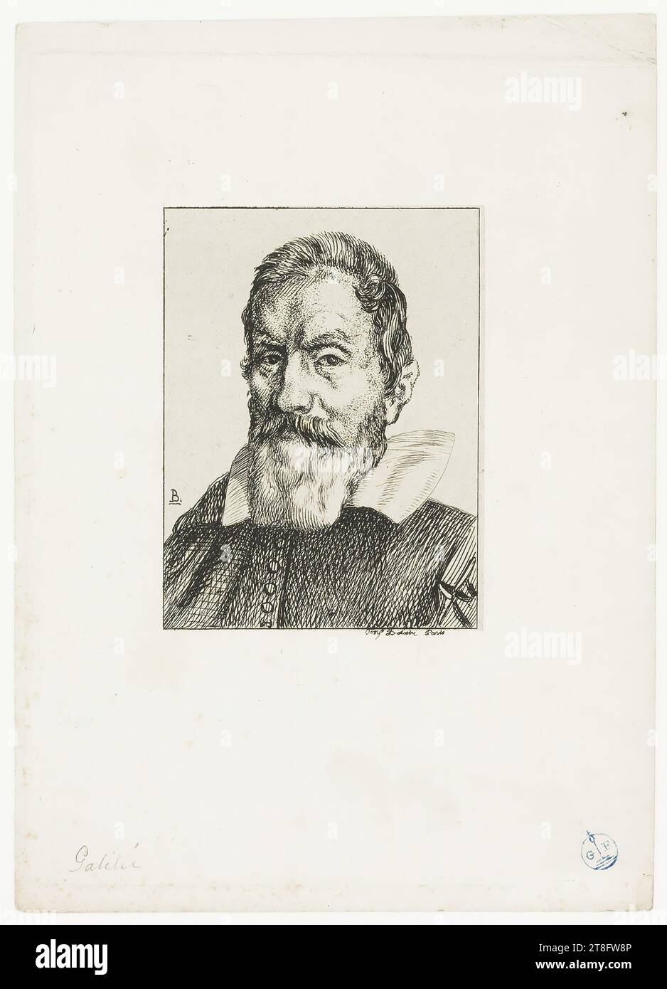 il nome dell'artista non è leggibile. B. ... Parigi Foto Stock