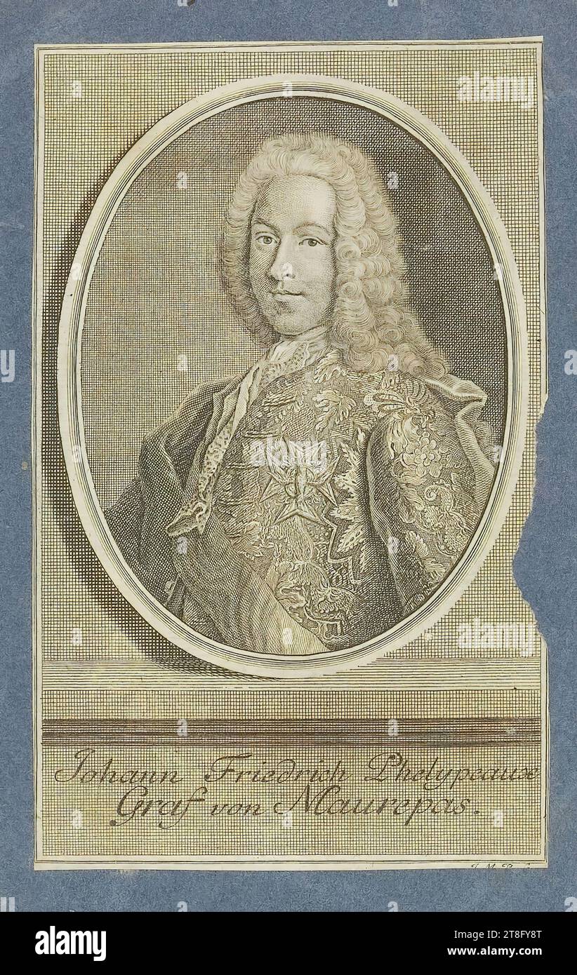 Il nome dell'artista è stato escisso. John Frederick Phelypeaux, conte di Maurepas Foto Stock