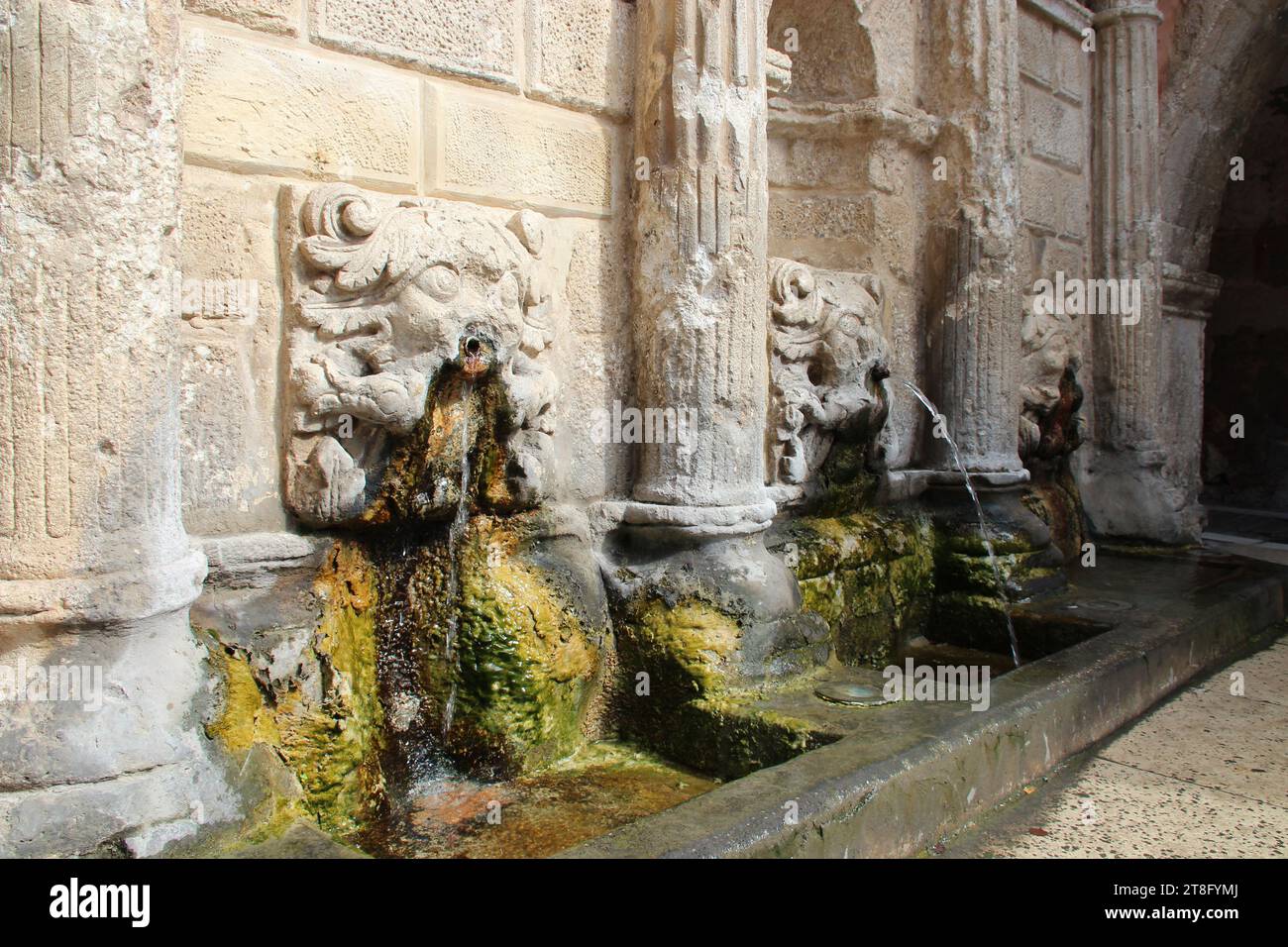 fontana rimondi a rethymno a creta, in grecia Foto Stock