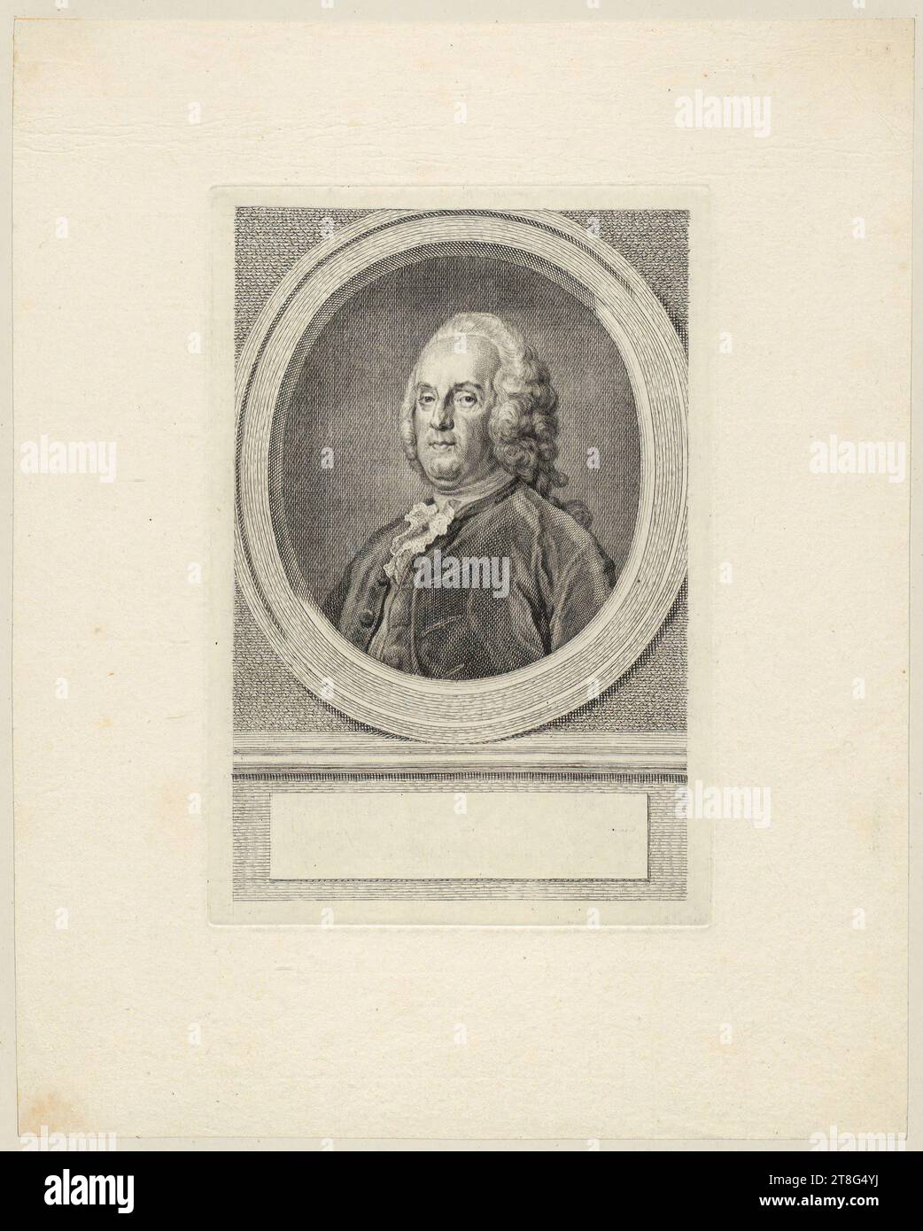 Jacobus Houbraken (1698 - 1780), ritratto di Jacob Boreel, origine del corriere di stampa: 1749 - 1759, incisione su copperplate, dimensione foglio: 26,7 x 21,4 cm margine piastra: 17,7 x 12,0 cm Foto Stock