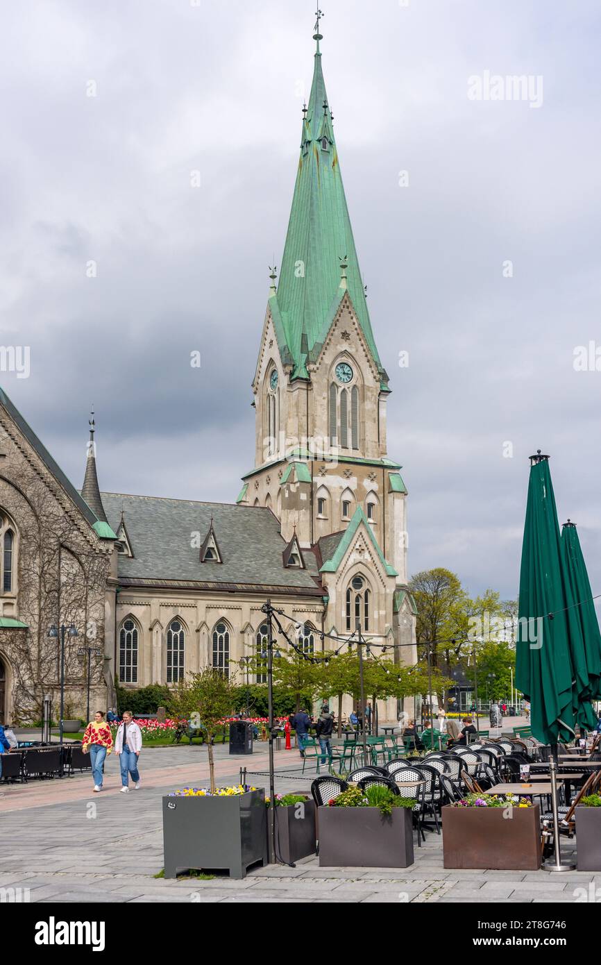 Cattedrale di Kristiansand (Kristiansand Domkirke), Rådhusgata, Kristiansand (Christiansand), contea di Agder, Norvegia Foto Stock