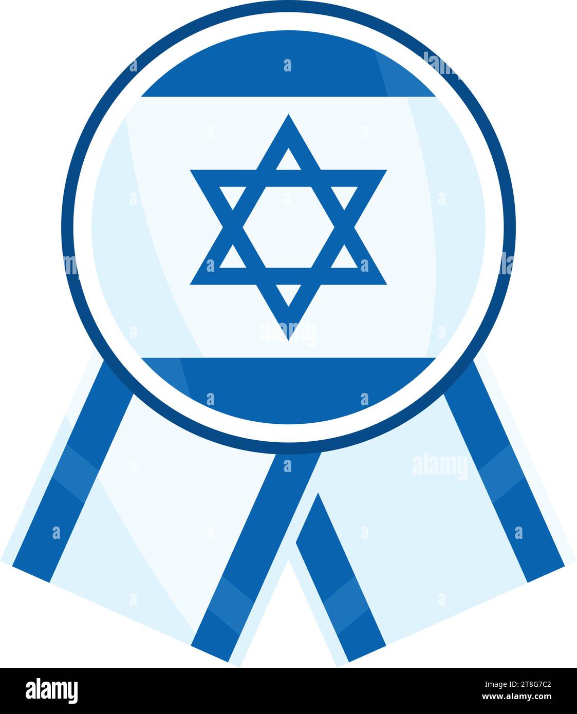 medaglia di pace israeliana Illustrazione Vettoriale