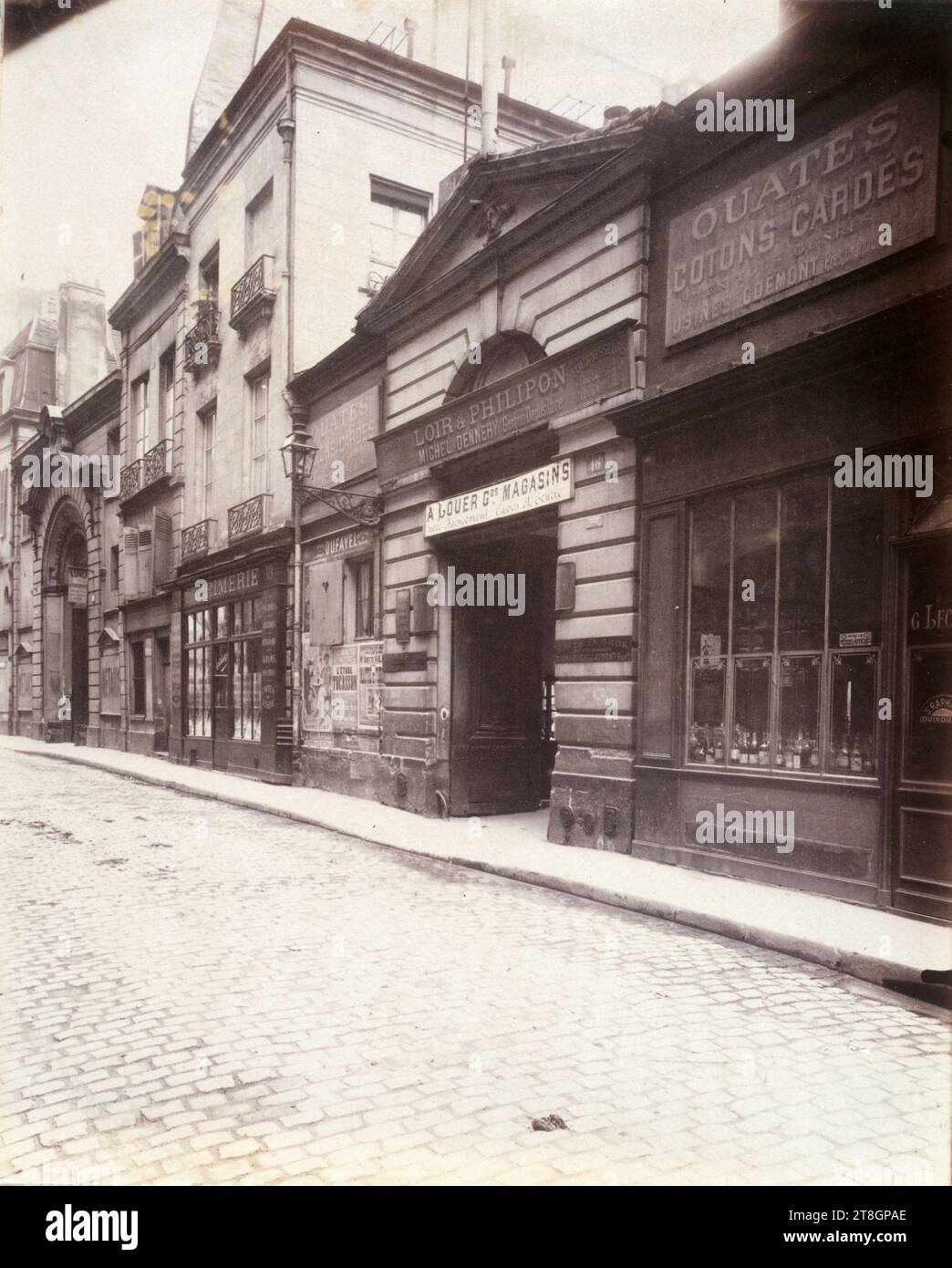 Albergo, 18 rue Sainte-Croix-de-la-Bretonnerie, 4° arrondissement, Parigi, Atget, Eugène (Jean Eugène Auguste Atget), fotografo, Fotografia, arti grafiche, stampa in albume, dimensioni - lavoro: altezza: 21,6 cm, larghezza: 17,9 cm Foto Stock