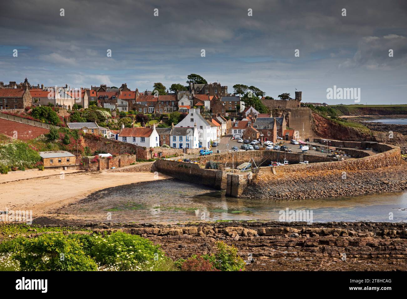 Crail Harbour, Fife, East Neuk, Scozia, Regno Unito, Regno Unito Foto Stock